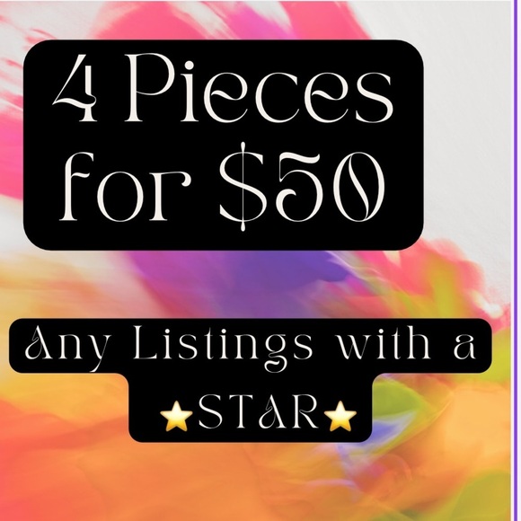 Choose ANY 4 items with a ⭐️ in the title  for $50! - Picture 7 of 8